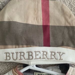 Burberry Onesie with Matching Hat